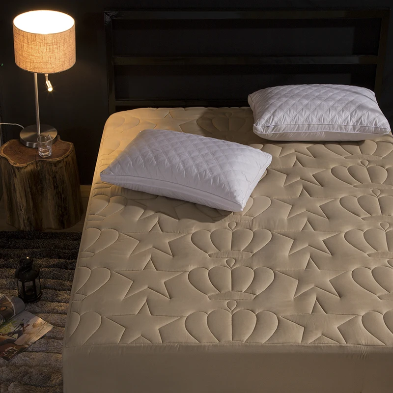 

1pc 100% Polyester Fiber Fitted Sheet Mattress Cover Four Corners With Elastic Band Bed Sheet 61