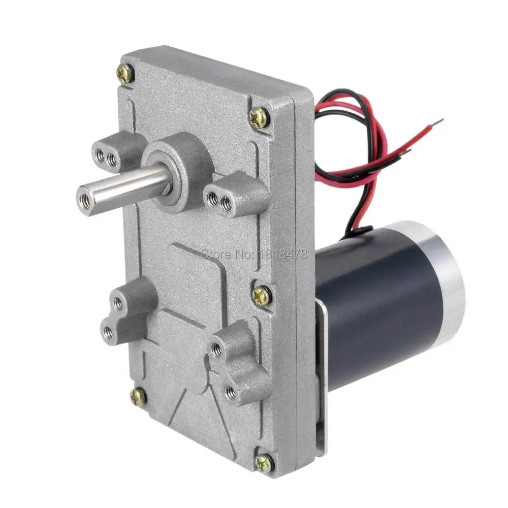 uxcell 12V DC 5 RPM Gear Motor High Torque Electric Reduction Gearbox Eccentric Output Shaft uxcell 12V DC 5 RPM Gear Motor High Torque Electric Reduction Gearbox Eccentric Output Shaft