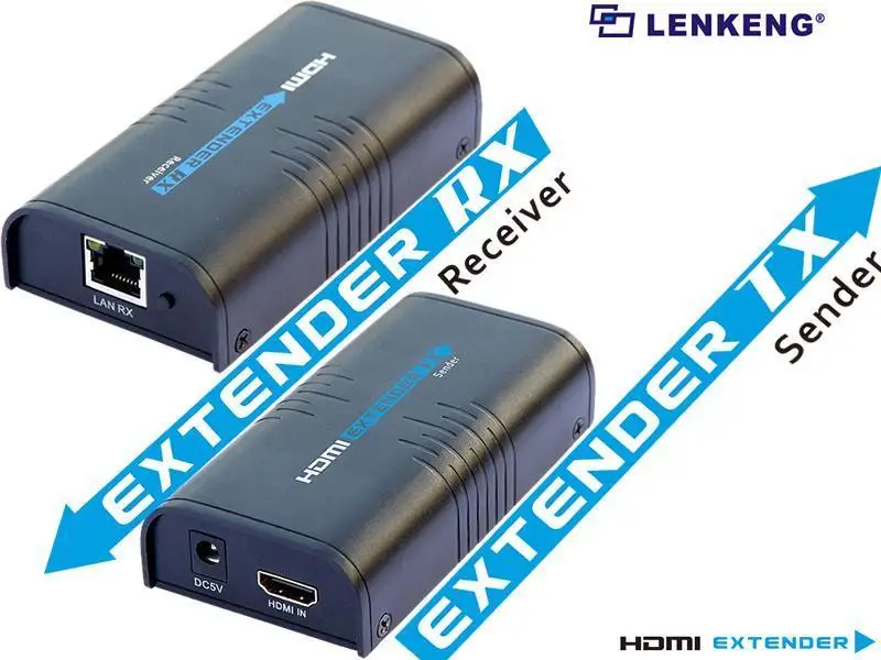 До 120 м, LKV373 V2.0 HDBitT 1080 P расширитель сети с hdmi-разъемом, по локальной сети RJ45 CAT5E CAT6, HDCP совместимость