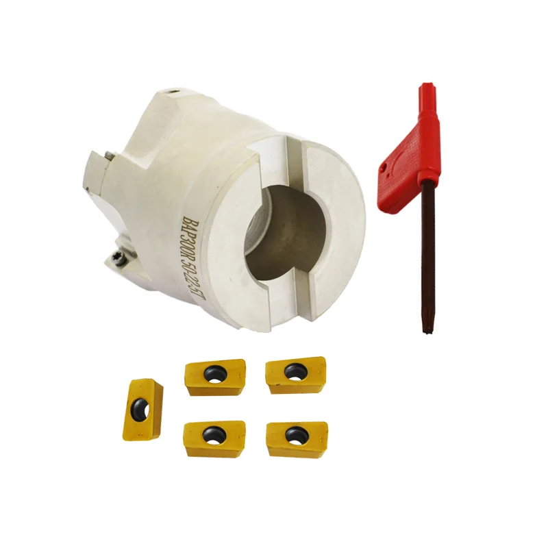 

New BAP300R 50 22 5T right angle shoulder face mill cutter 5pcs inserts are fitted on the cutter for APMT1135 Insert