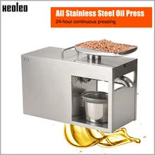 Xeoleo Stainless steel Oil presser Commercial&Home Flax seed Oil press machine Cold&Hot press Oil machine suitable for Peanut Xeoleo Stainless steel Oil presser Commercial&Home Flax seed Oil press machine Cold&Hot press Oil machine suitable for Peanut