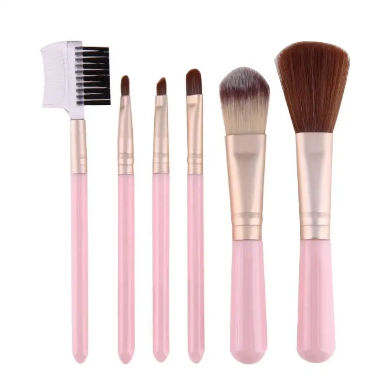 

6pcs Makeup Brushes Set Cosmetics Brushes Power Blush Eyebrow Powder Eye Shadow Lip Brushes Pincel Maquiagem