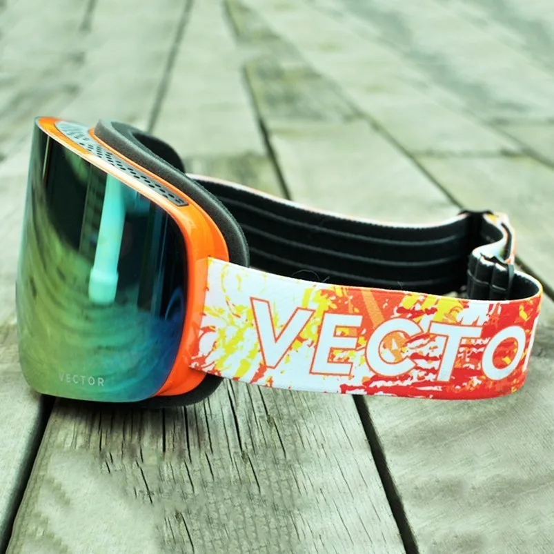 وتغ نظارات تزلج الثلوج نظارات Interchangeabe الرجال النساء مكافحة الضباب مزدوجة الطبقات طلاء على الجليد التزلج النظارات الشمسية في الهواء الطلق ال...