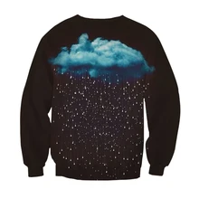 Fashion Cloud Rain Hoodie Sweatshirts Men Teen Cool Boys Girls Kid Tracksuits Long Sleeve Hipster Streetwear Sweatshirt Oversize