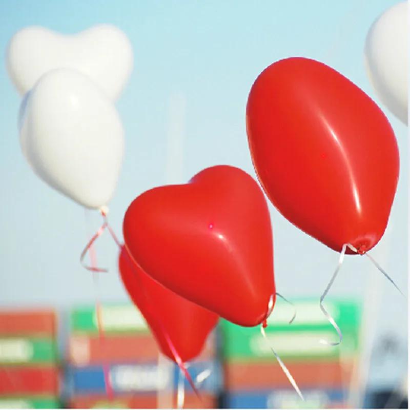 

Thickening 50 pcs /lot 2.2g 12'' Festa Balloon Birthday Party Baloons Aniversario Decorations Air Balloons Love Heart Shape Bola