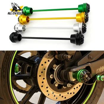 

CNC Aluminum Front Rear Axle Fork Wheel Crash Protector Slider Cap Pads for 2015-2017 Kawasaki VN650 EN650 VN Vulcan S 650