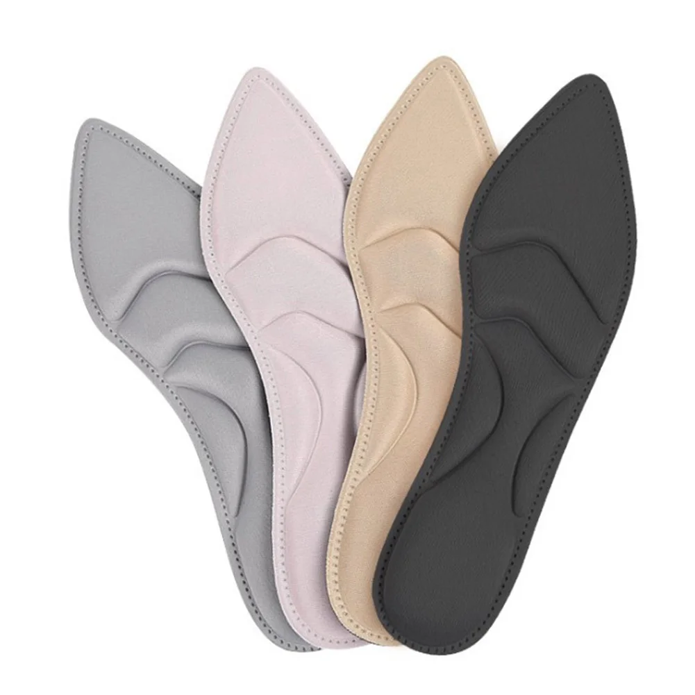 4D Sponge Soft Insole Arch Support High Heels Shoes Pad Comfort Cushion Inserts Ladies Sandals Black Gray Insoles Pink