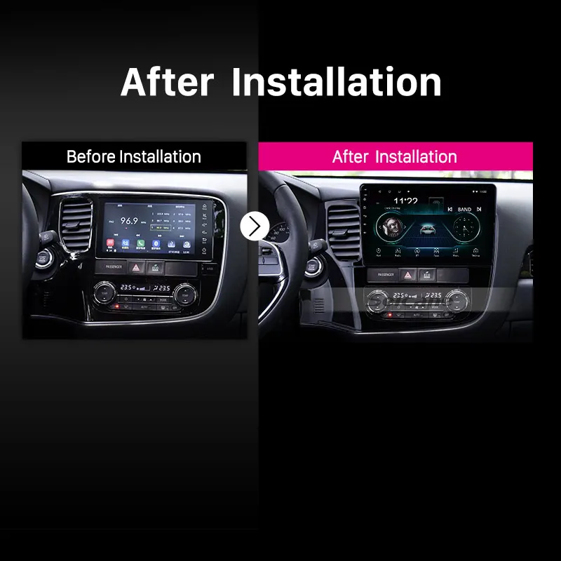 Seicane 2din Android 9 1 Автомобильный мультимедийный плеер для 2014 2015 2016 2017 Mitsubishi OUTLANDER GPS