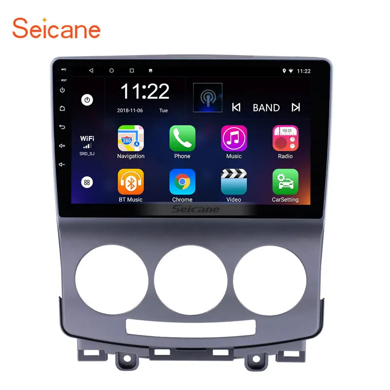 Seicane Android 7 1/8 1 9 &quotGPS навигация радио для 2005 2010 Старый Mazda 5 HD сенсорный экран 1024*600