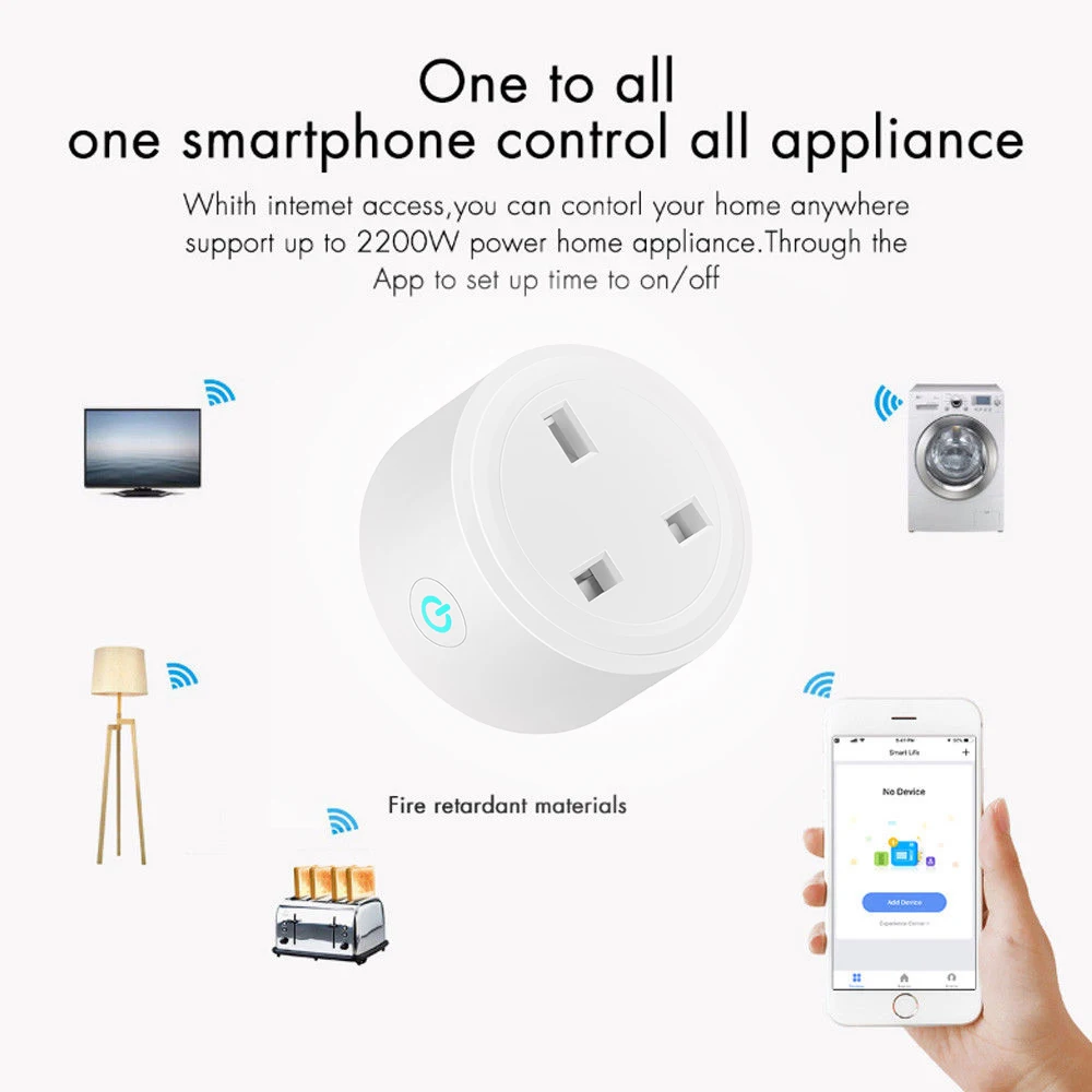 Новое поступление US Plug Smart WiFi розетка переключатель для Amazon Alexa/Google Home приложение управление США штекер