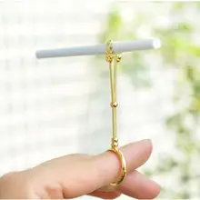 Творческий металлическое кольцо держатель для сигареты держатель клип палец руки Курительные принадлежности подарок руки свободными для Для мужчин Для женщин курильщика
