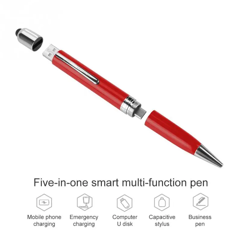 

Multi-function Charging Pen Power Bank U Disk Business Sign Pen 32GB touch screen pen for iPhone5 5s 6 6s 7plus 8 8plus for ipad