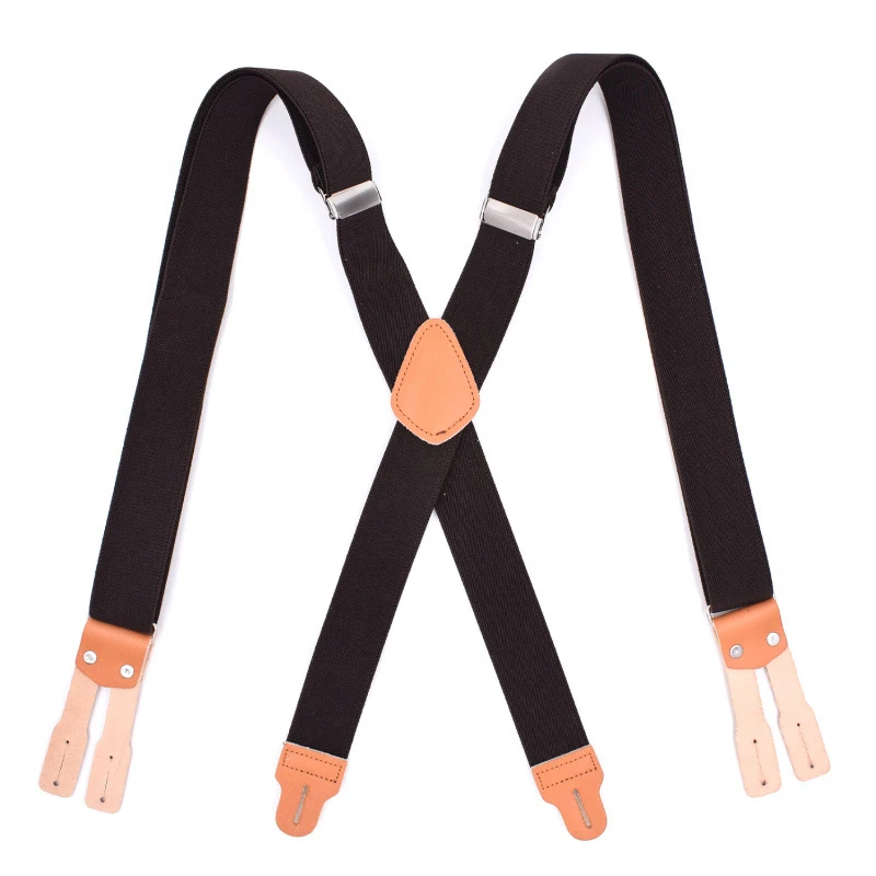

2019 Explosion Models Adult Men And Women 6 Clip Button Adult Straps Leather Casual Men's Strap Clip Fashion Personality
