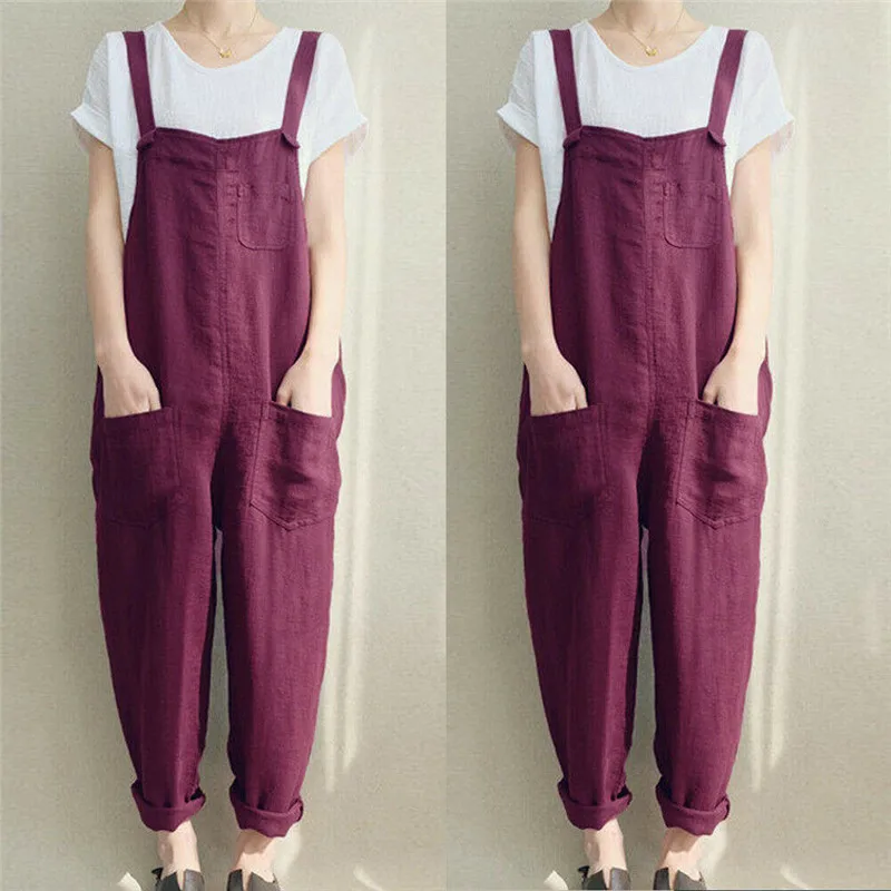 2019 Fashion Women's Jumpsuits Womens Sleeveless Dungarees Rompers Jumpsuit Loose Pants Overalls Playsuits Plus Size Jumpsuits 2019 Fashion Women's Jumpsuits Womens Sleeveless Dungarees Rompers Jumpsuit Loose Pants Overalls Playsuits Plus Size Jumpsuits