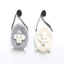 Для маленьких девочек мягкие милые овцы Форма один сумка кошелек аксессуары