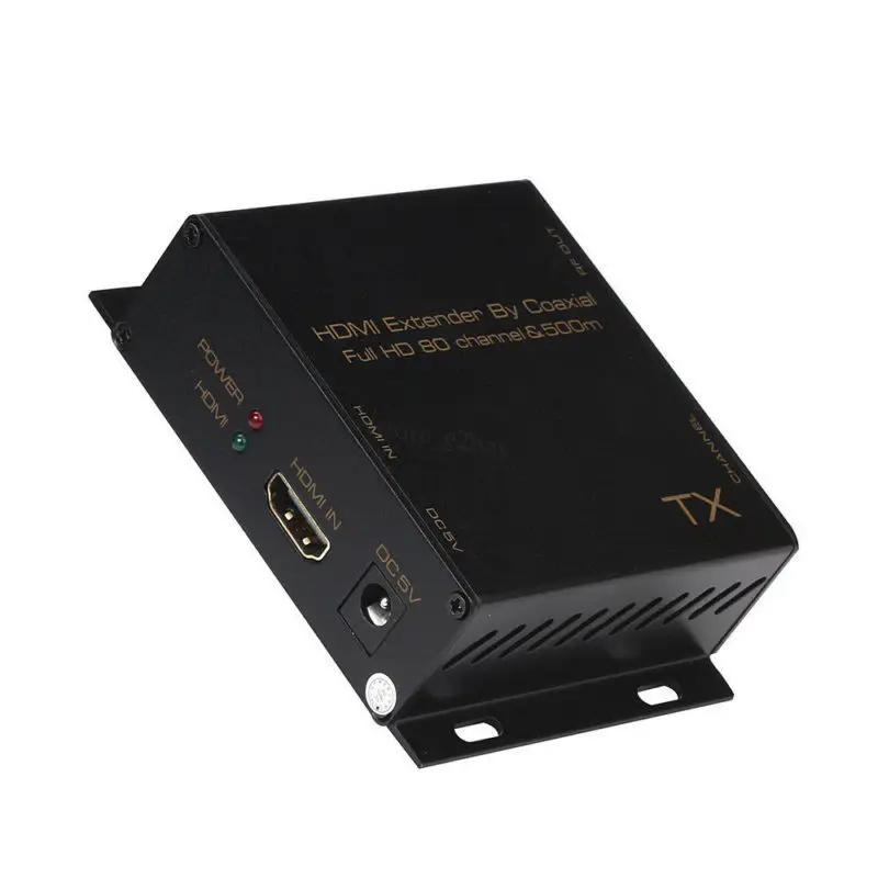 Koqit HDMI Extender By Coaxial Transmitter HDMI To DVB-T Modulator Digital TV Receiver RF Output 1080P Extender 500m Converter Koqit HDMI Extender By Coaxial Transmitter HDMI To DVB-T Modulator Digital TV Receiver RF Output 1080P Extender 500m Converter