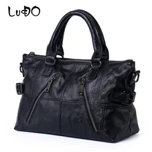 LUCDO новая женская сумка на плечо из натуральной кожи, брендовая сумка, женские сумки, мягкие сумки из коровьей кожи, высококачественные женские сумки