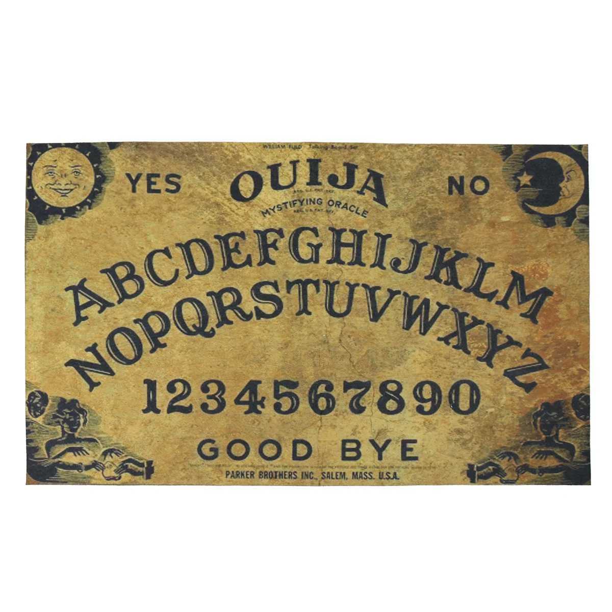 

75x45cm Ouija Board Polyester Fiber Door Mat Art Design Pattern Printed Carpet Floor Hall Bedroom Cool Pad Fashion Non Slip Rug