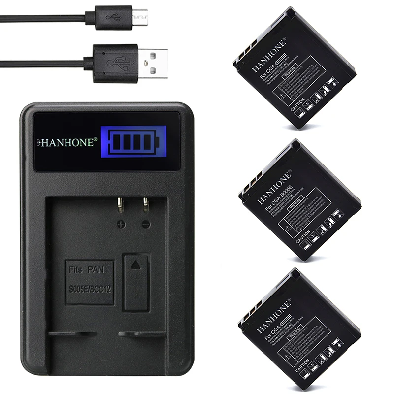 3 шт. аккумулятор и зарядное устройство USB для Panasonic DMC LX1 FX3 FX8A LX3 FX01 LX2 FX07 FX8 FX9 FX10 FX100 |