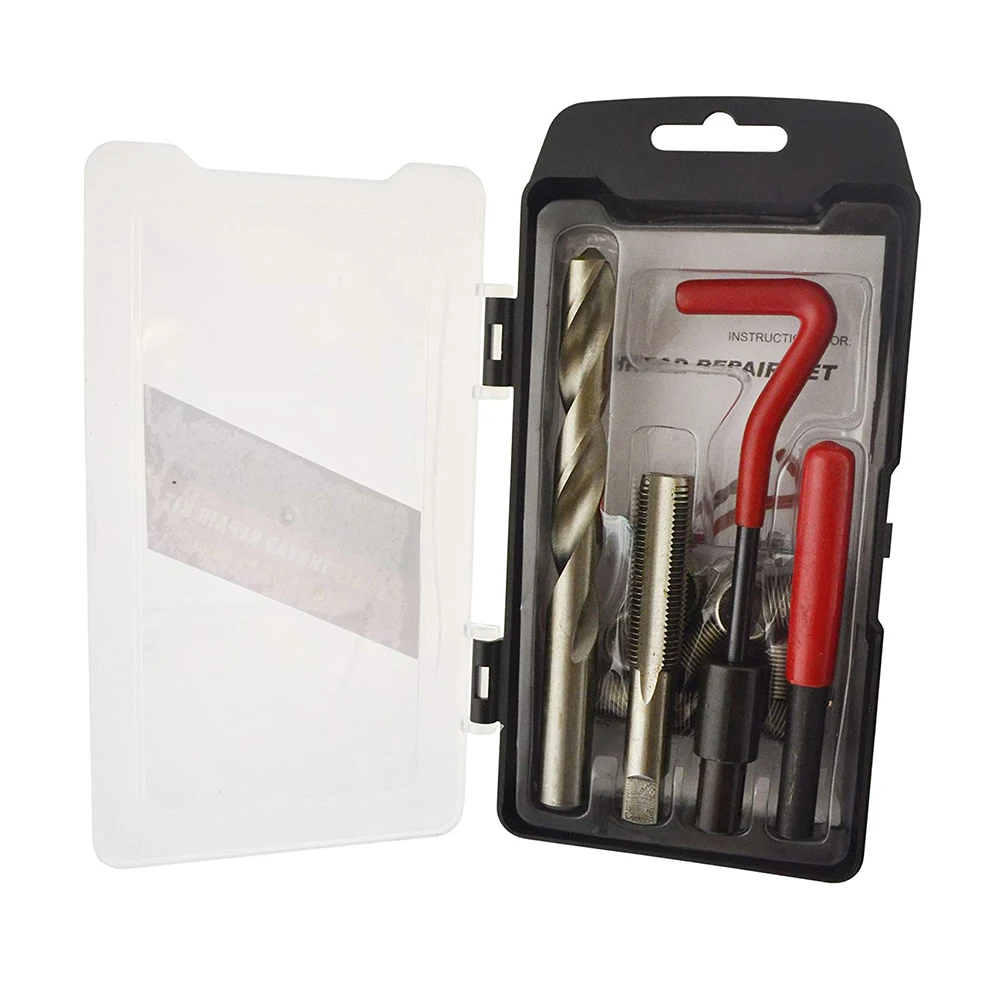 30 шт. Набор для ремонта метрической резьбы M5 M6 M8 M10 M12 M14 Helicoil Car Pro Coil Tool * 0 8
