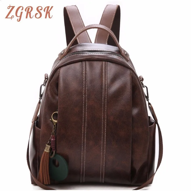 

Woman Backpack Bag Large Capacity Both Shoulders Bag Pu Leather Backpack Bags For Women Waterproof Bags High Capacity Bagpack