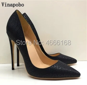 

2019 Women Pumps Black Snake Print Shoes Woman Pointed Toe High Heels Shoes Luxury Designer Wedding Bridal Shoes Sexy High Heels