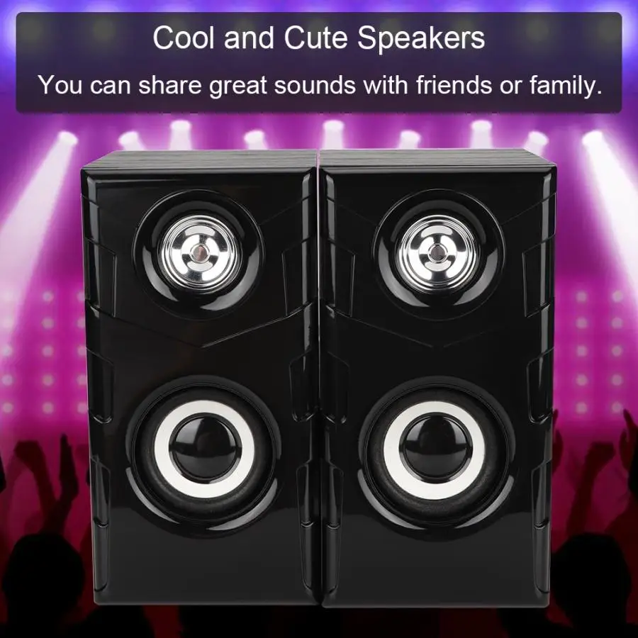 

Speakers High Light Multimedia Column USB Stereo Desktop Laptop PC Computer Subwoofer Wired Speaker pc speaker