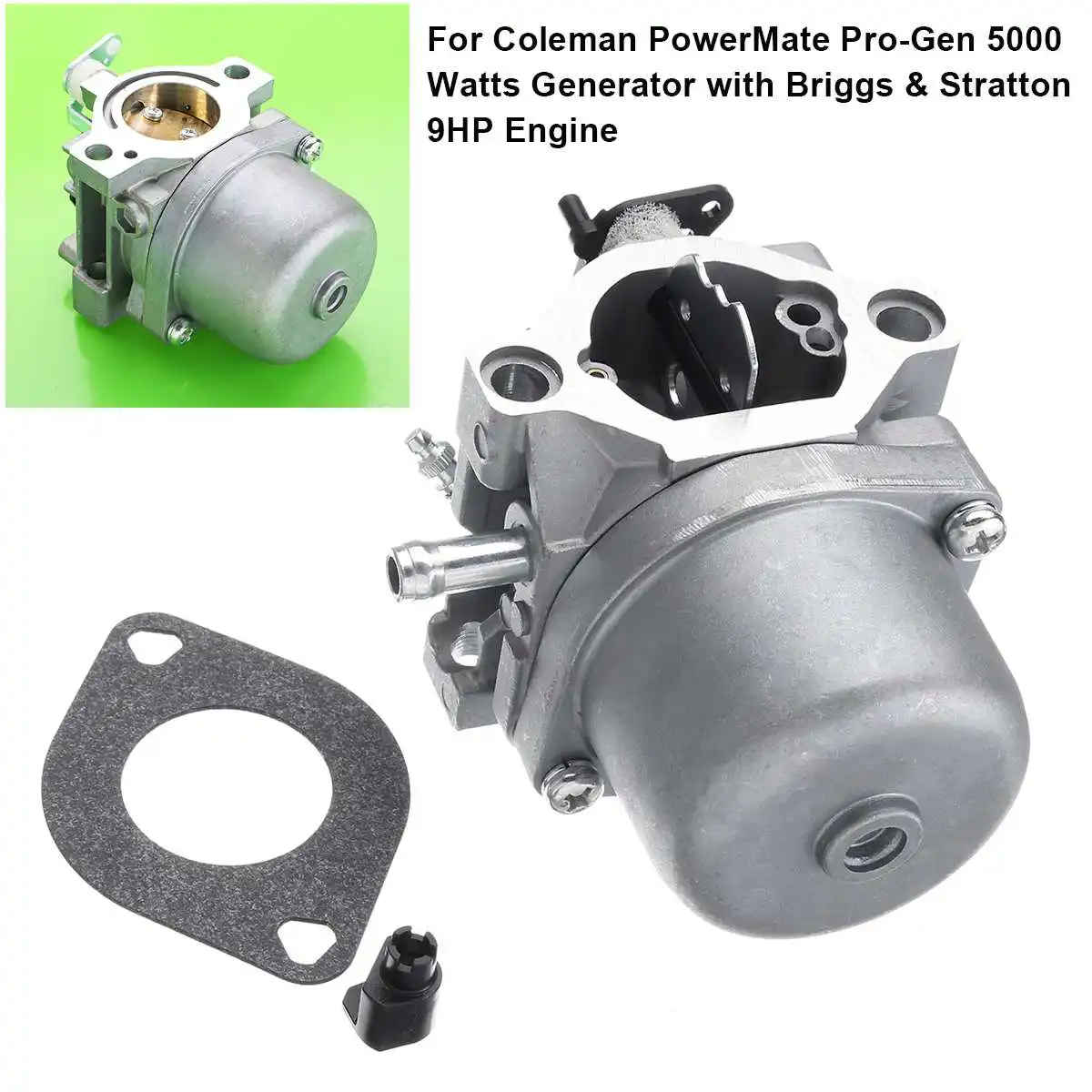 

Carburetor & Gasket For Colemans PowerMate Pro-Gen 5000 Watts Portable Electic Generator 5000W