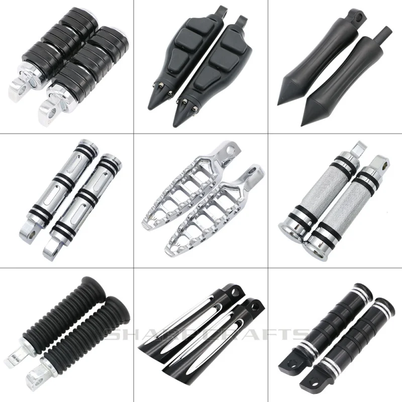 Motocicleta CNC aluminio reposapi/és Pie Clavijas de montaje en macho moto reposapi/és para Harley