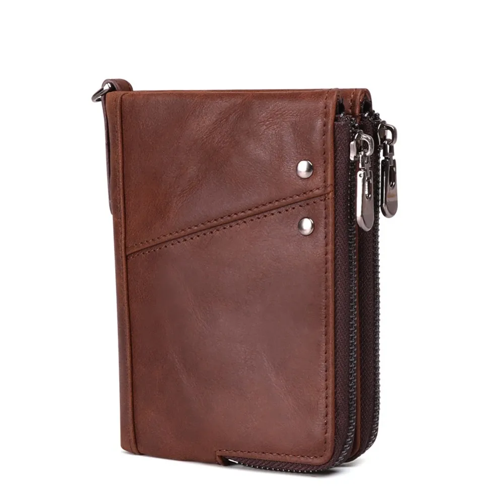 

2019 Fashion Men Wallet Genuine Leather Short Wallets Male Multifunctional Cowhide Purse Coin Pocket Driver License Holder