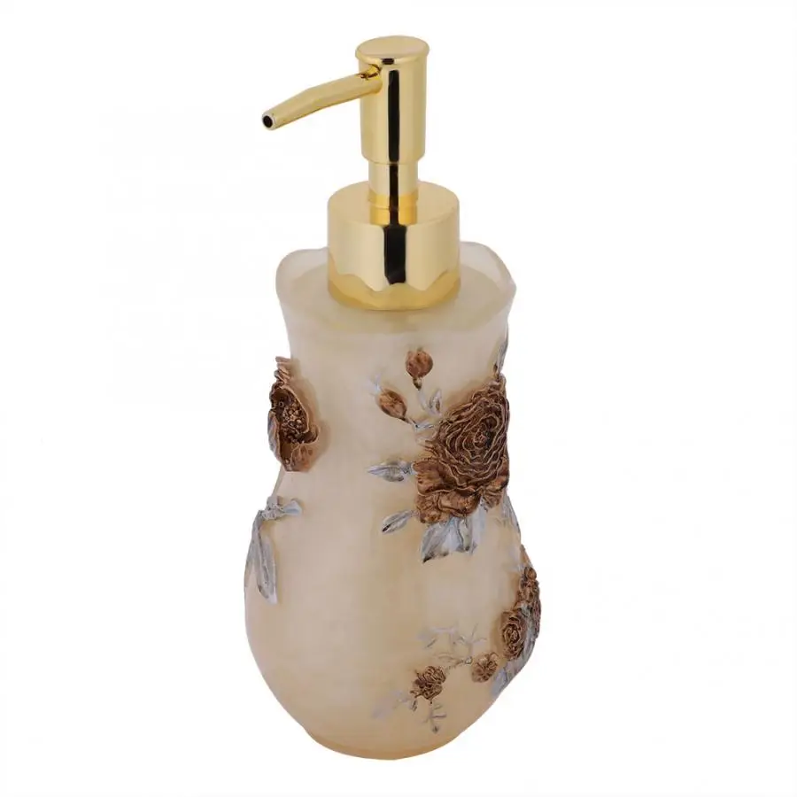 

300ml European Style Sink Soap Dispenser Resin Lotion Pump Bottle for Bathroom Home Hotel Liquid Soap Shower Gel Organizer