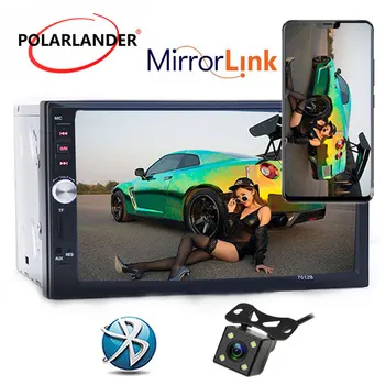 

Mirror Link Rear Camera 7 Inch Bluetooth TFT touch Screen car radio 12V 2 Din AUX FM USB TF Car Audio Stereo MP4 MP5 Player