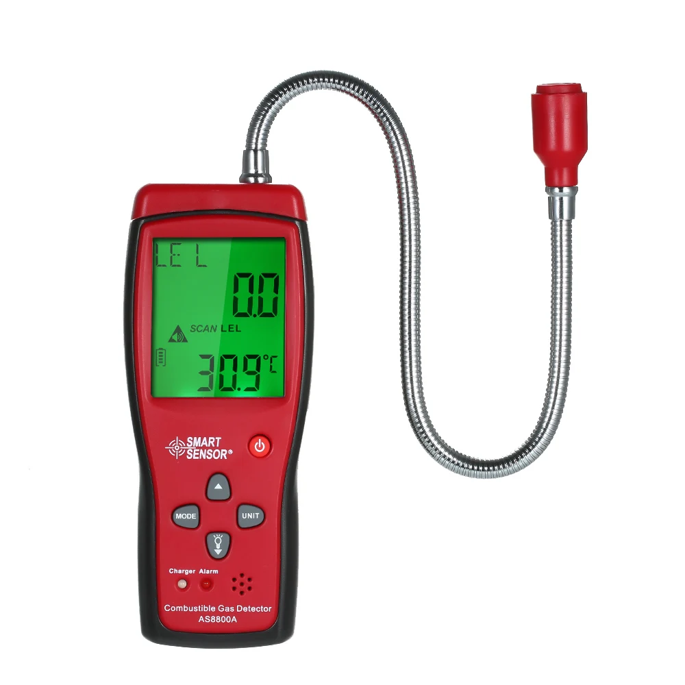 

Combustible Gas Detector Digital Combustible Gas Detection Instrument Hand-held Gas Leak Tester Gas Analyzer