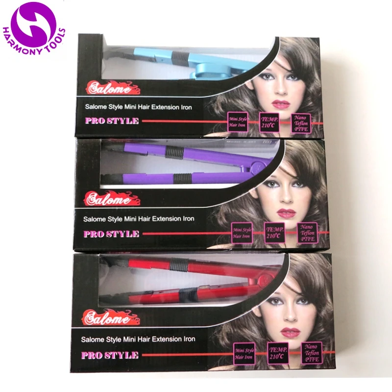 HARMONY 5 Pieces RED Color Heat Keratin Pre-Bonded Fusion Hair Extensions tools MINI Temperature control Hair Connector