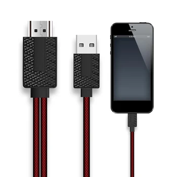 

USB to HDMI Converter for Apple Lightning to HDMI MirrorCast Cable for iPhone X 8 7 6S 5 iPad Pro Air HDMI TV Digital AV Adapter