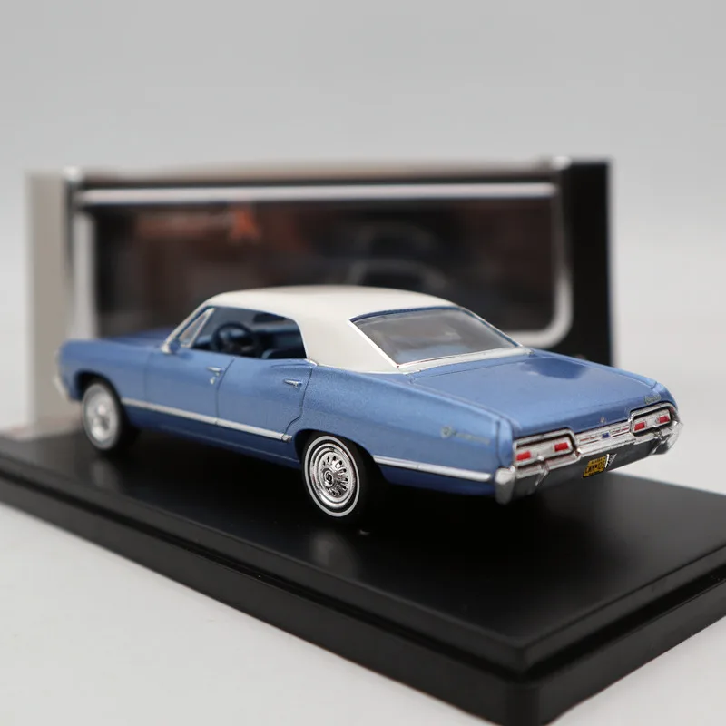 Премиум X 1:43 Chevrolet Impala Sport Sedan 1967 синий металлик PRD559 литье под давлением модели автомобилей Ограниченная серия Коллекция