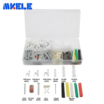 

317pcs Combination Kit Hard Wire Connecting Terminals Connector Terminals Pin Line Cards Expansion Pipe Wire Connector