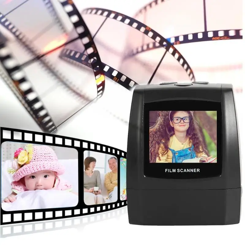 

MINI 5MP 35mm Negative Film Scanner Negative Slide Photo film Converts USB Cable LCD Slide 2.4" TFT for Picture