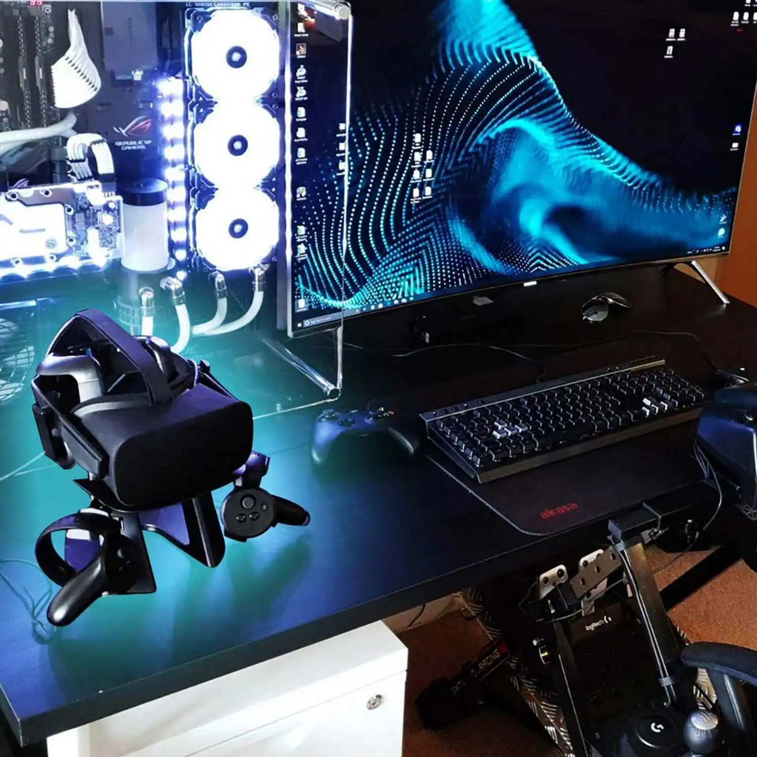 Подставка держатель для гарнитуры Oculus Rift гарнитура и пресс контроллер