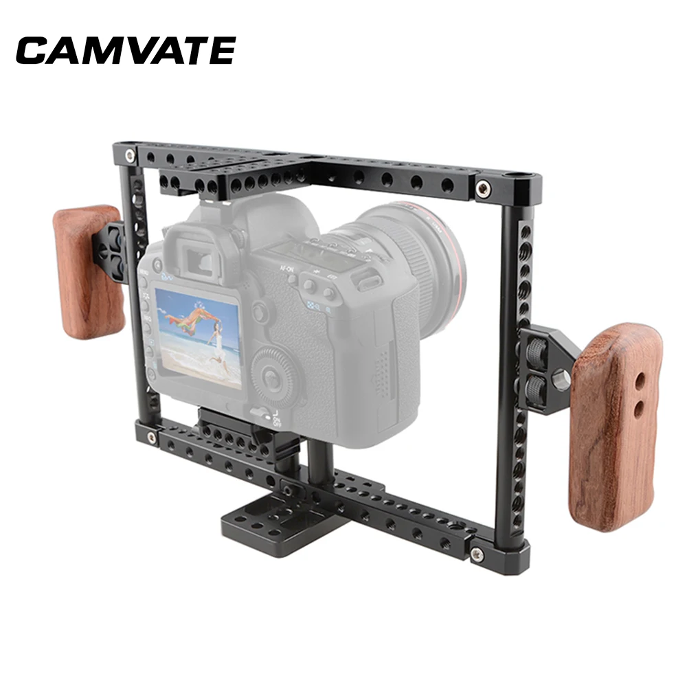 Камера CAMVATE DSLR клетка рукоятка комплект универсальный для 60D 70D 80D GH5 a7II