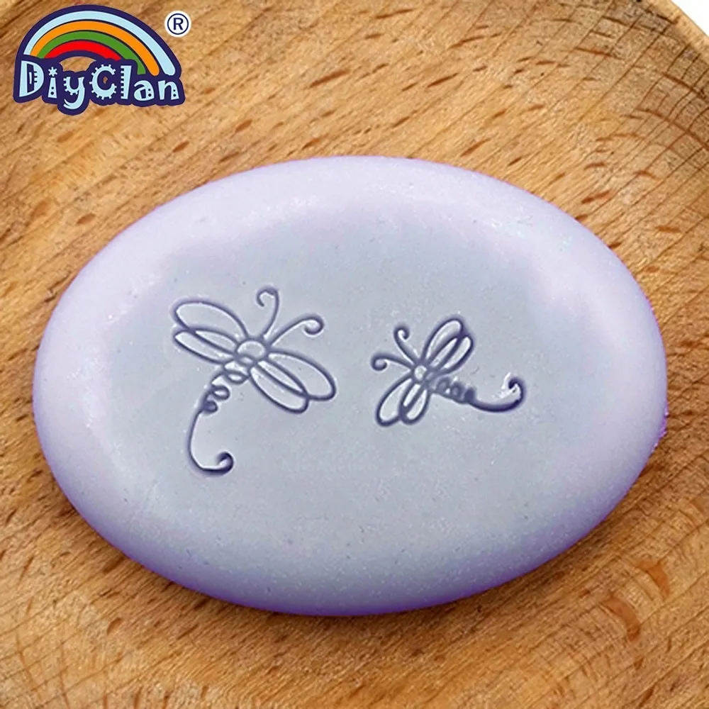Штамповка для мыла Dragonfly Z0013HD индивидуальная форма Мини Diy логотипы органические