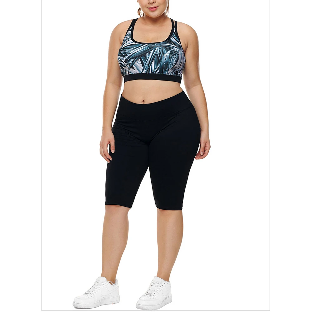 Ladies Plus Size Wear Fashion Bodycon Gym Tops Large Size Bandage