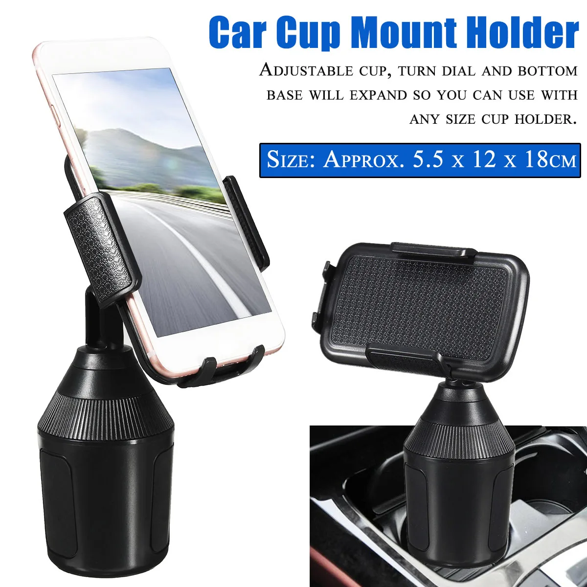 

Phone Car Holder Flexible 360 Degree Rotation Car Cup Mount Mobile Phone Holder For Smartphone Car Phone Holder Support GPS