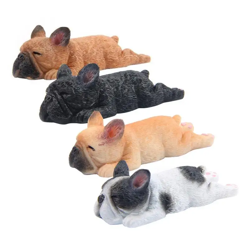 

Cute Refrigerator Sticker 3D Ornament Sleeping Bulldog Cartoon Animal Fridge Dog Shaped Refrigerator Sticker Magnetic Decoration