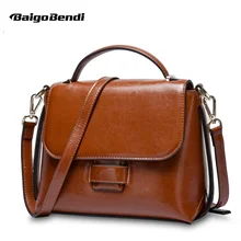 Retro Cow Split Leather Handbag Woman Classical Flap Simple Crossbody Bag Ladies Elegant Shoulder Bag OL Fashion Bag Retro Cow Split Leather Handbag Woman Classical Flap Simple Crossbody Bag Ladies Elegant Shoulder Bag OL Fashion Bag