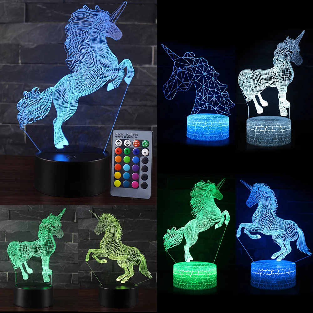 

LED Night Light Remote Control LED night light Remote Control 3D LED night light Night Light LED Table Desk Lamp