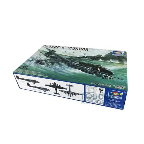 Trumpeter 02814 1/48 модель радиоуправляемого самолета с фокусом FW 200C 4 статическая