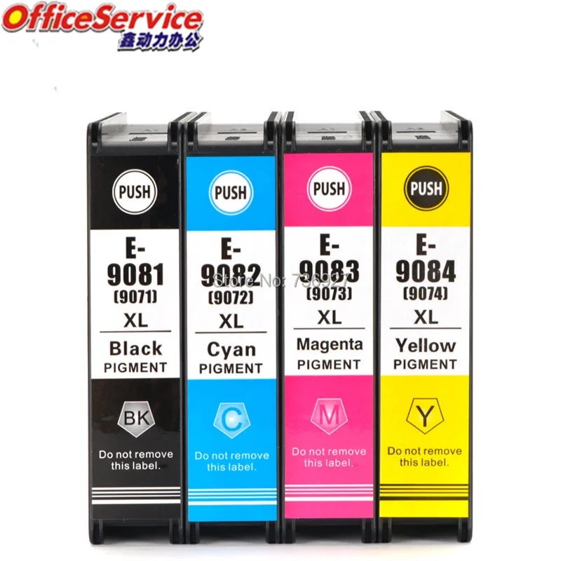 

T9081 T9082 T9083 T9084 Compatible Ink Cartridges For Epson WorkForce Pro WF-6090DW WF-6590DWF inkjet printer,T9071-T9074