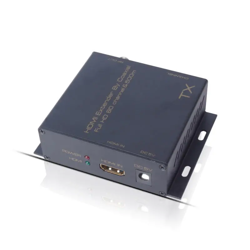Koqit HDMI Extender By Coaxial Transmitter HDMI To DVB-T Modulator Digital TV Receiver RF Output 1080P Extender 500m Converter Koqit HDMI Extender By Coaxial Transmitter HDMI To DVB-T Modulator Digital TV Receiver RF Output 1080P Extender 500m Converter