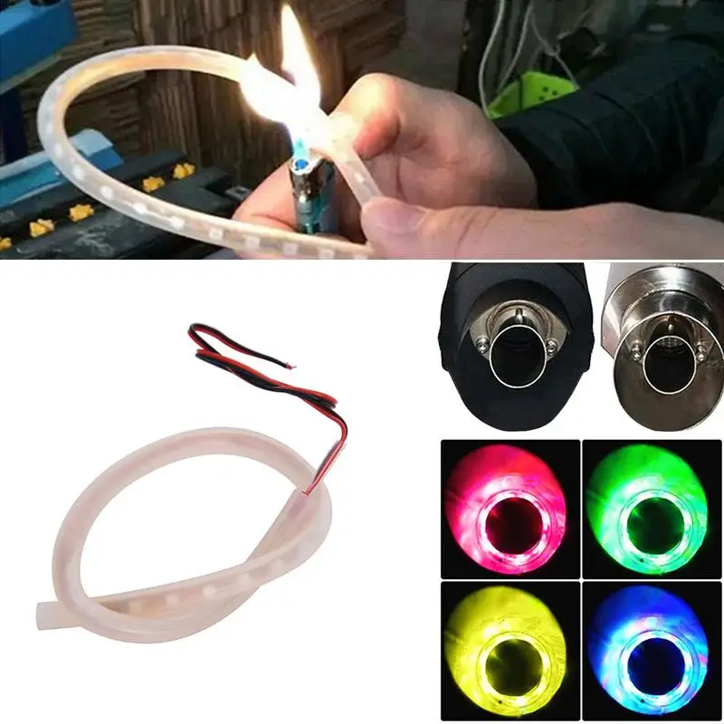 

Motorcycle Modification Exhaust Pipe High-Temperature Resistant Light Bar Stripe Exhaust System Motorcycle Accessories